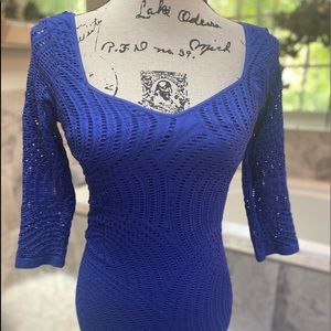 NWT Purple knitted 2b Bebe dress size M